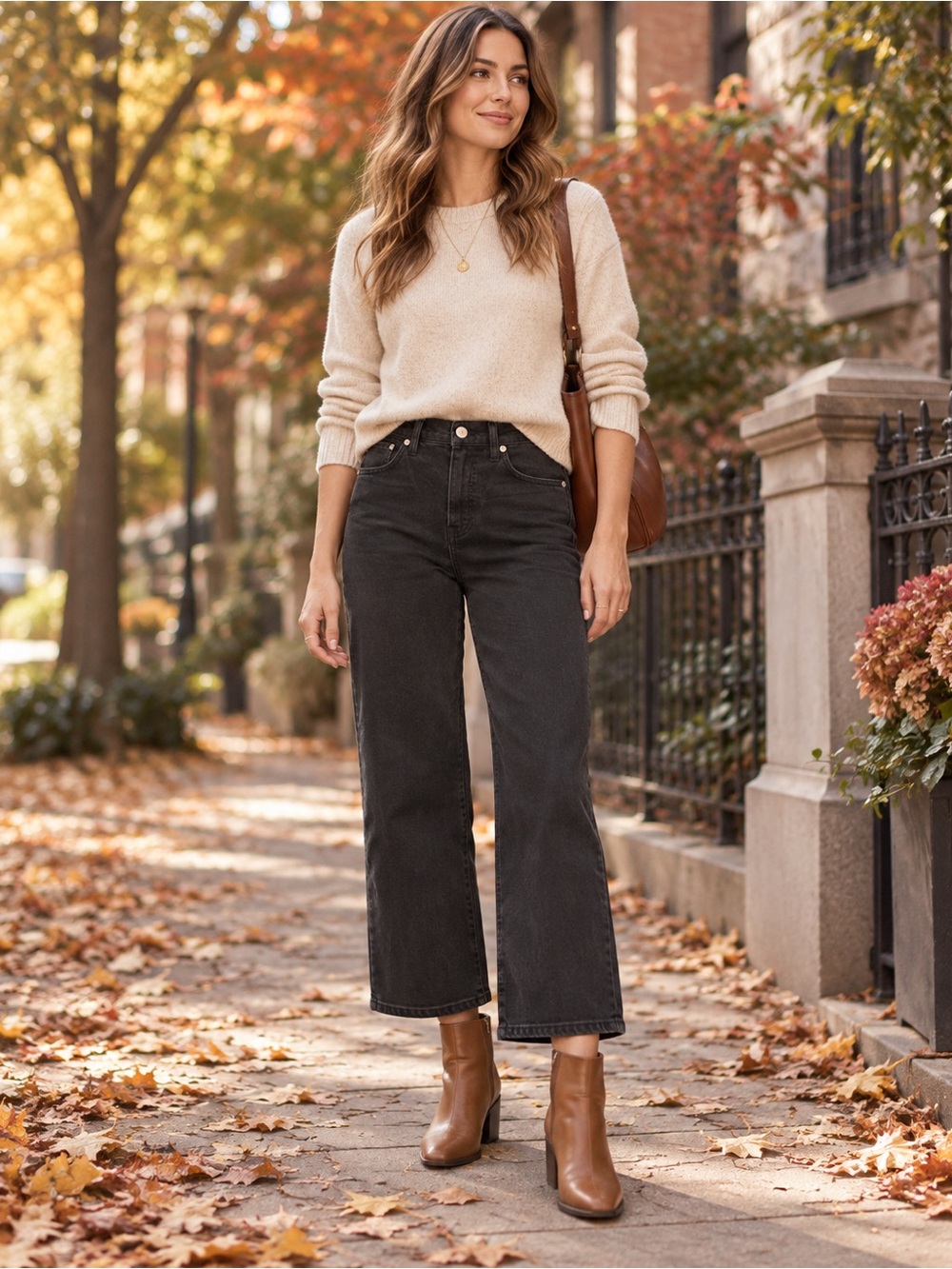 Madewell Slim Wide-Leg Crop Jeans Black Size 27 Cropped Denim